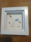 Bird Sea Glass Design Wall Art Box Framed Wall Picture - Great Gift Signed