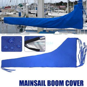 2025 Waterproof Protector 3m 210D Blue Boom Sail Cover Mainsail Sailboat 3 size - Picture 1 of 12