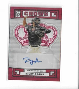 2022 Panini Capstone Crown Riley Adams Auto #C-RI Nationals - Picture 1 of 1