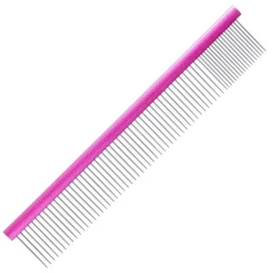 Groom Professional Spectrum Aluminium Dog Comb 80/20 - Dark Pink 25cm - Picture 1 of 1