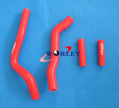 PARA KAWASAKI KX250 KX 250 2005 2006 2007 05 06 07 MANGUERA RADIADOR SILICONA ROJO Foto 1 de 4