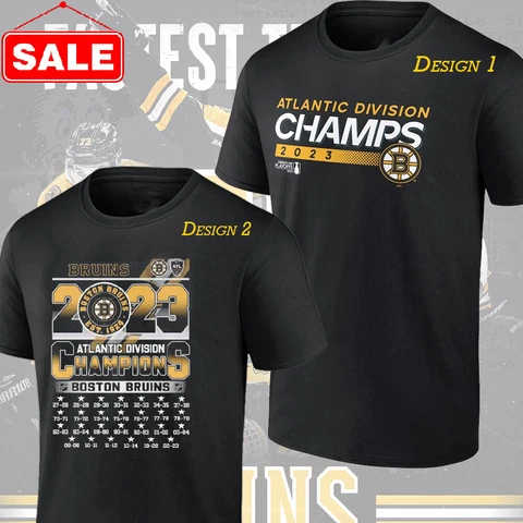 HOT NEW- Boston Bruins 2023 Atlantic Division Champions T-Shirt Gift For Fans Cover