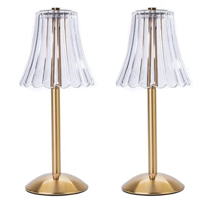 Kabellose Tischlampen für Zuhause, Tisch, Esszimmer, Gold Wiederaufladbare Lampen, USB... - Bild 1 von 9