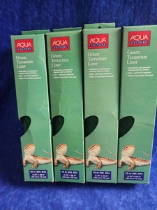 4 x Aqua Culture 10 pr 20L Gal 11.75" x 29.35" Green Terrariam Liners - Picture 1 of 3