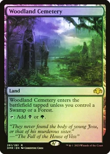 Magic The Gathering MTG WOODLAND CEMETERY FOIL Dominaria Remastered NM Near Mint - Picture 1 of 1