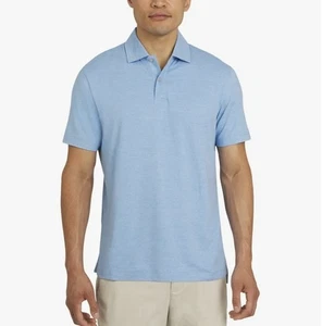 Chaps Men's Everyday Performance Polo Shirt Azure Light Heather Blue Sz XL NEW - Picture 1 of 12