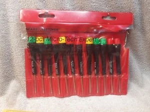 Vintage Craftsman 12 Piece Micro Tech Expert Screwdriver Set 9_41670 France - Foto 1 di 7