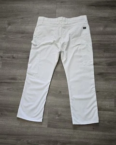 Dickies Carpenter Painters Pants Men 41x29 White Baggy Loose Fit 90s Y2K Denim - Picture 1 of 10