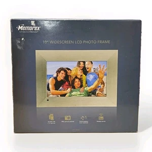 Memorex MDF1062-MTL 10" LCD Digital Picture Frame Slideshow with remote - Picture 1 of 4