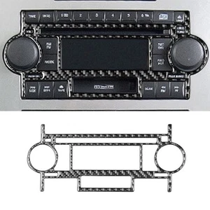 For Chrysler 300 300C Carbon Fiber Interior CD Player With Cassette Cover Trim - Picture 1 of 11