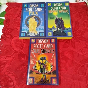 Orson Scott Card Lot 3 Map In Mirrors Series Flux Monkey Sonatas Cruel Miracles - Picture 1 of 15