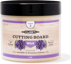 CLARK'S Cutting Board Wax Food Grade - All Natural Butcher Block Conditioner - Picture 1 of 7