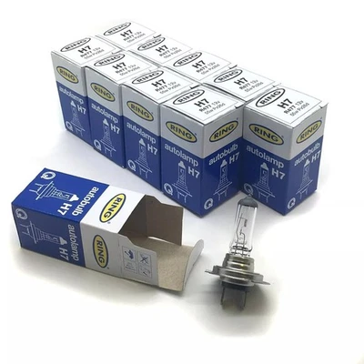 Ring H7 Headlight Headlamp Bulb 477 499 12V 55W E MARKED DIPPED BEAM 2 PIN PX2D - Image 1 of 3