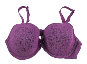 Sujetador Camiseta Cacique Lightly Line Púrpura 36DD Soporte con Aros Lane Bryant - Imagen 1 de 10