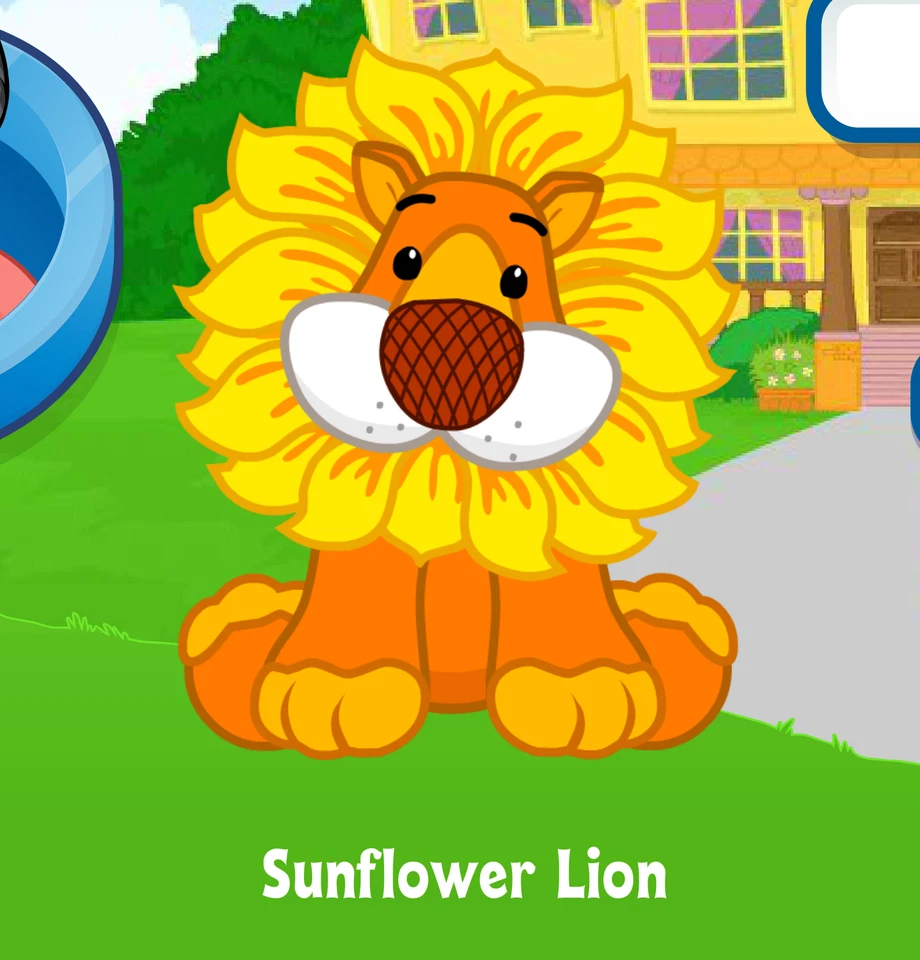 Webkinz Sunflower Lion Virtual Adoption Code Only Messaged Webkinz Sunflower Pet - Image 1 of 1