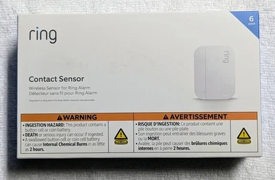 Ring Alarm Contact Sensor Wireless | 2nd Gen | Brand new sealed | White | 6-Pack - Image 1 of 4
