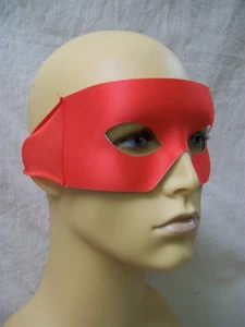 Máscara de ojos de superhéroe rojo con lazos Raphael Ninja Turtle Arrow Daredevil Elektra - Imagen 1 de 10