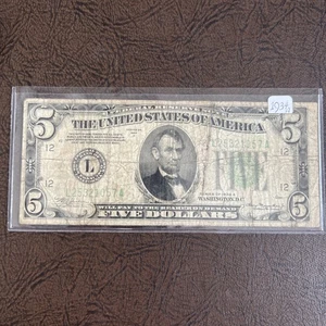 1934A $5 Federal Reserve Note Five Dollars California~Circulated - Picture 1 of 2