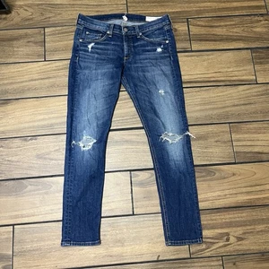 Rag & Bone Capri Distressed Ripped Jeans Size 28 - Picture 1 of 8