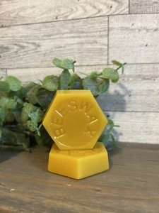 Pure Natural Beeswax (bees wax)- 1.0 Oz.100% Natural Hex Block - Picture 1 of 2