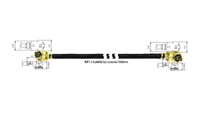 5~100cm U.FL/I.PX(Plug/femal)extension 50Ω Pigtail Adpter R1.13 coaxial (AWG32) - Picture 1 of 4