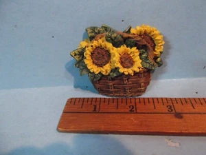 Calamita da cucina in resina da collezione 2,5" in cesto di margherita - Foto 1 di 4