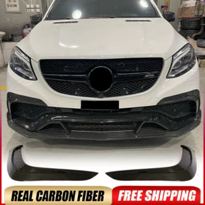 Aletas divisores de parachoques delanteros de fibra de carbono aptos para Mercedes-Benz GLE63 15-18  - Imagen 1 de 18