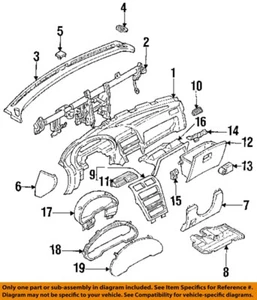 FORD OEM 93-97 Probe Instrument Panel Instrument Panel-Cover F32Z61044D82D - Picture 1 of 1