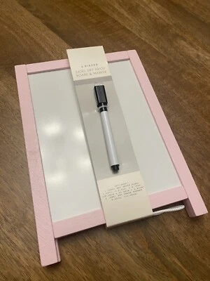 Staffelei trocken abwischbares Mini Whiteboard & Marker 7,13” x 9,81” | Baby Rosa Holz Büro - Bild 1 von 4