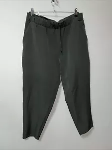 M&S Goodmove Joggers Dark Olive Sz 16 Drawstring Waist 360 Degree Stretch - Picture 1 of 8