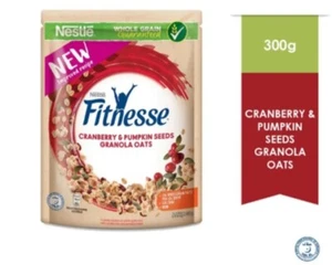 3 X 300 GM Fitness Granola Avena Calabaza Semilla Arándano Cereales Kosher Lácteos - Imagen 1 de 6