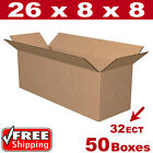 50 - 26X8x8 Cardboard Boxes Mailing Packing Shipping Box Corrugated Carton