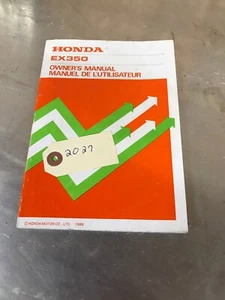 USED VINTAGE HONDA EX 350 MANUAL - Imagen 1 de 4