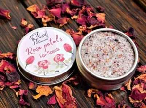 Best Quality 100% Rose Petals Brighten & Nourishing Lip Scrub for Fresh Lip Skin - Picture 1 of 4