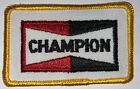 CHAMPION EMBROIDERED PATCH RACING CHAMPION SPARK PLUGS 3"x2" SEW ON
