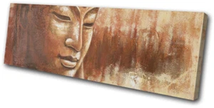 Buddha Om Mandala Peace Buddhism Religion SINGLE CANVAS WALL ART Picture Print - Picture 1 of 1
