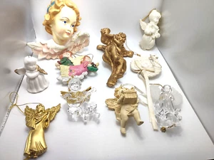 Posten #5 von 10 Engel Weihnachtsschmuck meist Vintage gemischte Materialien - Bild 1 von 5
