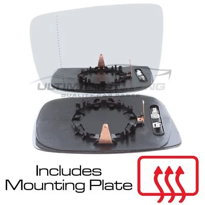 Асферическое стекло крыла зеркала Volvo XC60 2008-2018 с подогревом со стороны пассажира слева - Изображение 1 из 4