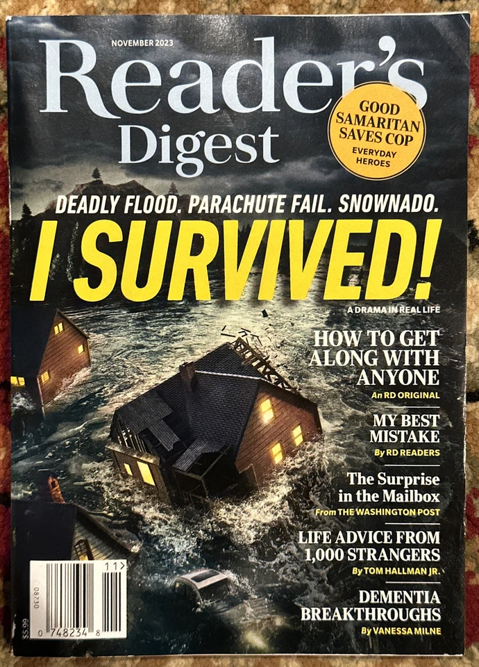 Reader's Digest Magazine November  2023  I Survived - Imagem 1 de 1