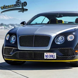 For BENTLEY CONTINENTAL BENTAYGA FLYING SPUR Front License Plate Bracket Holder - Foto 1 di 8