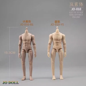 1/12 Male Normal/Suntan Skin Flexible 6inch Muscular Action Figure JO-010 - Picture 1 of 8