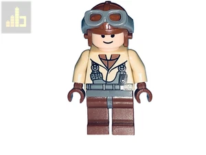 LEGO STAR WARS NABOO FIGHTER PILOT TAN JACKET (2007) - SPLIT FROM SET 7660 -NEW - Picture 1 of 3