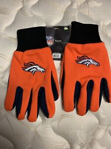 Foco Denver Broncos Team Utility Gloves Men’s  Football  Hand Grip Orange