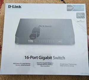 D-Link DGS-1016A Ethernet Gigabit Switch MINT IN BOX!! - Photo 1/13