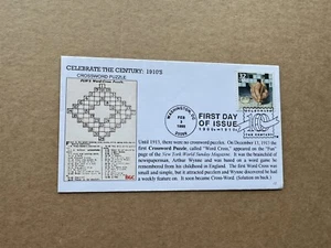 US Celebrate Century FDC#3183 (1910-12) 1st Crossword Puzzle +Answer at Back - Picture 1 of 1