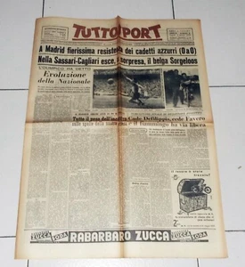 Tuttosport 2 marzo 1959 ITALIA SPAGNA Nazionale calcio Under 23 - 2/3/1959 - Picture 1 of 1