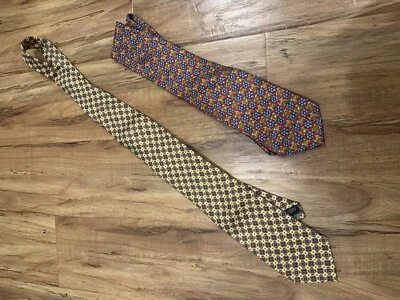 Corbata retro para hombre Nordstrom dorada roja Foto 1 de 2