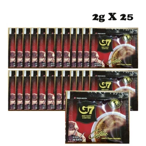 G7 100% café puro negro instantáneo vietnamita 25 sobres Trung Nguyen sin trackin - Imagen 1 de 6