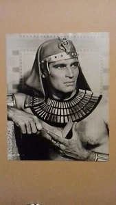 The Ten Commandments (1956) Vintage Rare Lobby Card Charlton Heston Collectible - Picture 1 of 2