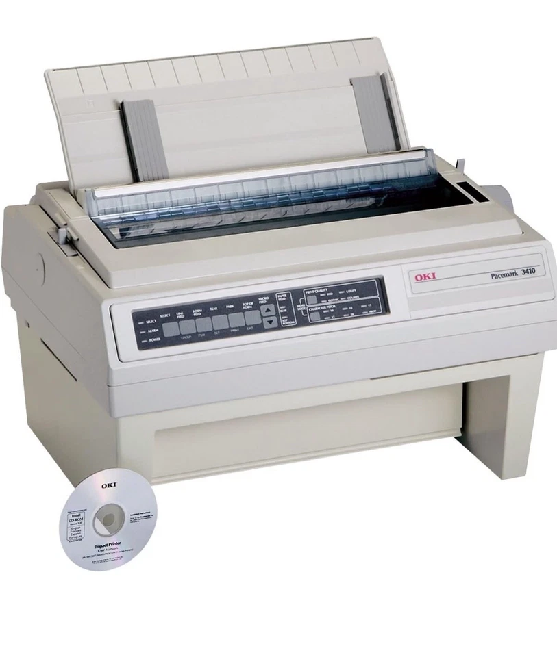 RE_NEWED OKI PACEMARK 3410 9-PIN DOT MATRIX PRINTER GE8285A - Image 1 of 1